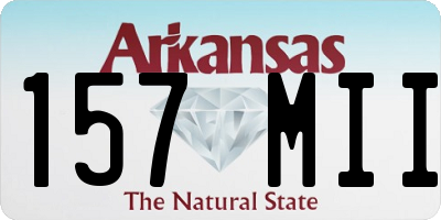AR license plate 157MII