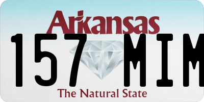 AR license plate 157MIM