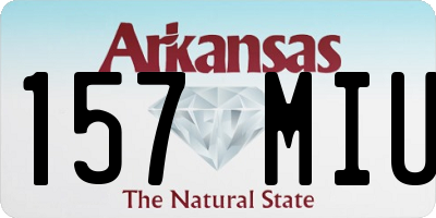 AR license plate 157MIU