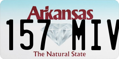 AR license plate 157MIV