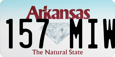 AR license plate 157MIW