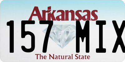 AR license plate 157MIX