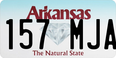 AR license plate 157MJA