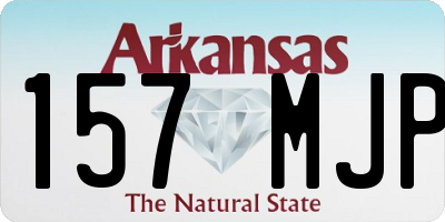 AR license plate 157MJP