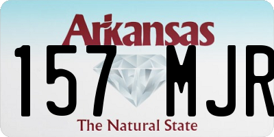 AR license plate 157MJR