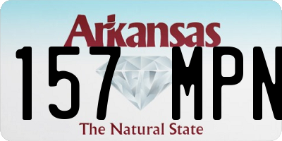 AR license plate 157MPN