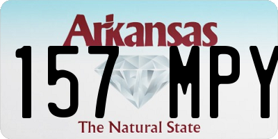 AR license plate 157MPY