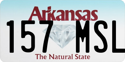 AR license plate 157MSL