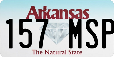 AR license plate 157MSP