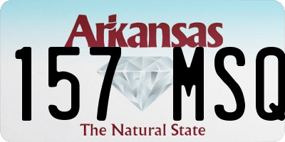 AR license plate 157MSQ