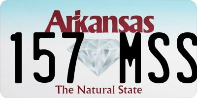 AR license plate 157MSS