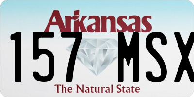 AR license plate 157MSX