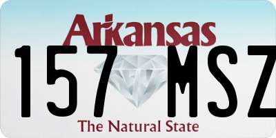 AR license plate 157MSZ