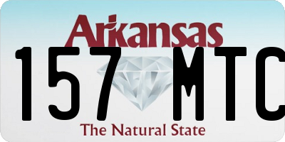 AR license plate 157MTC