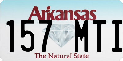 AR license plate 157MTI