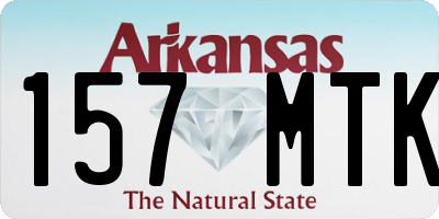 AR license plate 157MTK
