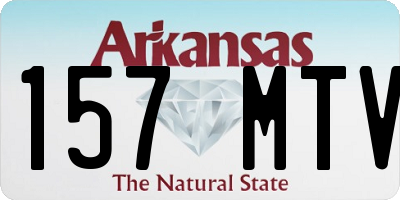 AR license plate 157MTV