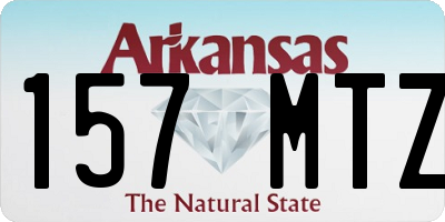 AR license plate 157MTZ