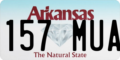 AR license plate 157MUA