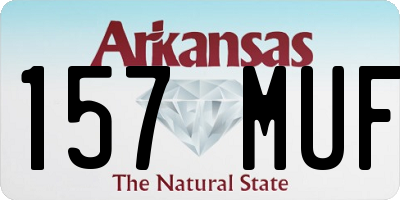AR license plate 157MUF