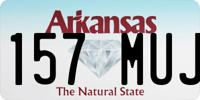 AR license plate 157MUJ