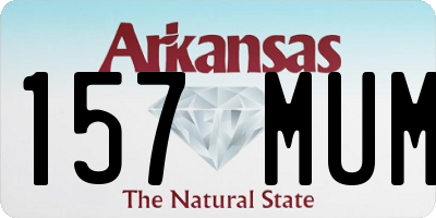 AR license plate 157MUM