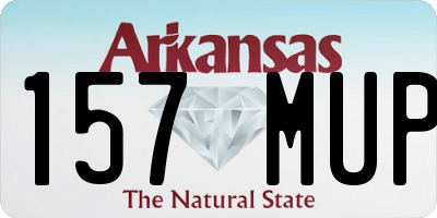 AR license plate 157MUP