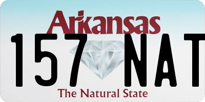 AR license plate 157NAT