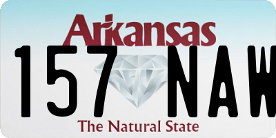 AR license plate 157NAW