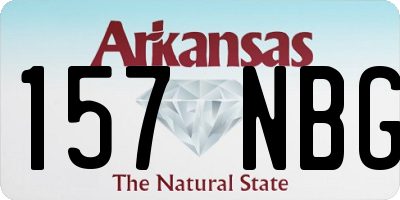 AR license plate 157NBG