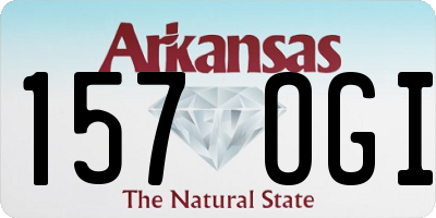 AR license plate 157OGI