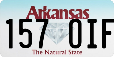 AR license plate 157OIF