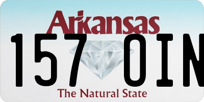 AR license plate 157OIN