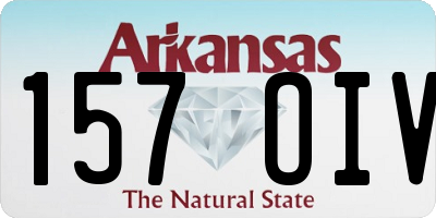 AR license plate 157OIV