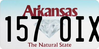 AR license plate 157OIX