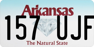AR license plate 157UJF