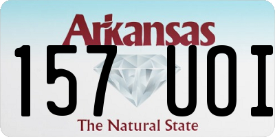 AR license plate 157UOI