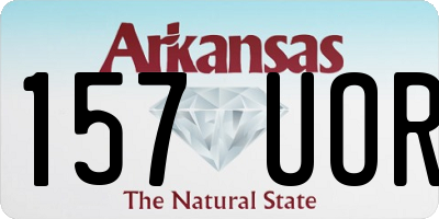 AR license plate 157UOR