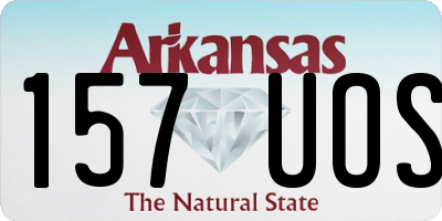 AR license plate 157UOS