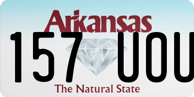 AR license plate 157UOU
