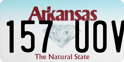 AR license plate 157UOV