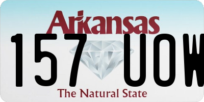 AR license plate 157UOW