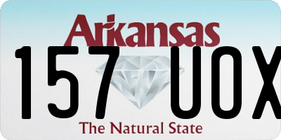 AR license plate 157UOX