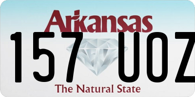 AR license plate 157UOZ