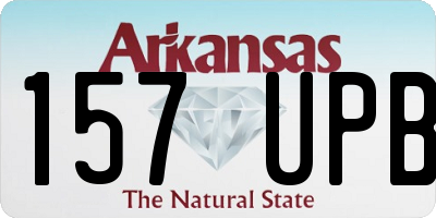 AR license plate 157UPB