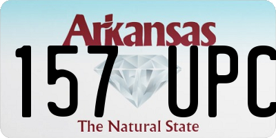 AR license plate 157UPC