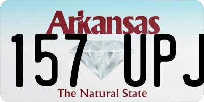 AR license plate 157UPJ