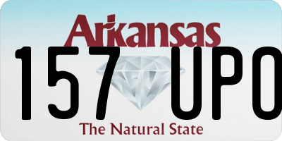 AR license plate 157UPO
