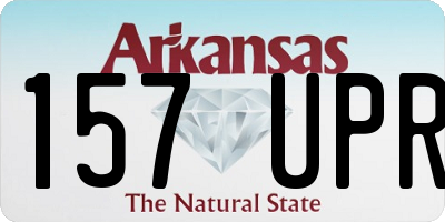 AR license plate 157UPR
