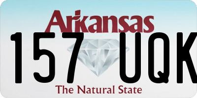 AR license plate 157UQK